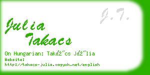 julia takacs business card